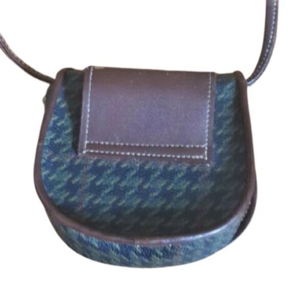 2/$40 Vintage 90s tiny hound's-too print ESPRIT cross body purse bag or belt bag - Picture 7 of 8